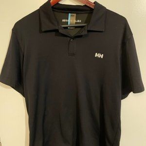 Helly Hansen Mens Black LIFA Active Large Short Sleeve Polo